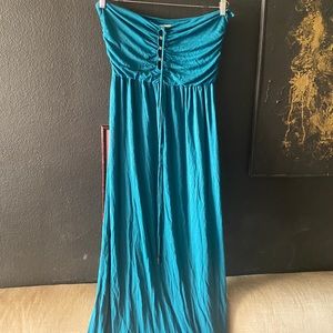 Diane von Furstenberg Teal Maxi dress
